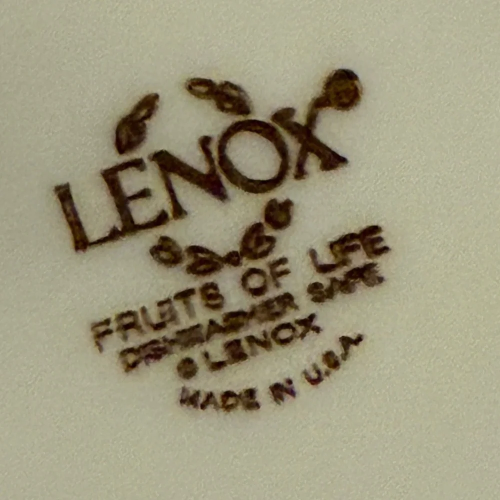 Vintage Lenox Fruits of Life Cake Plate Platter Discontinued